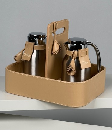  THERMOS SET  - BEIGE 