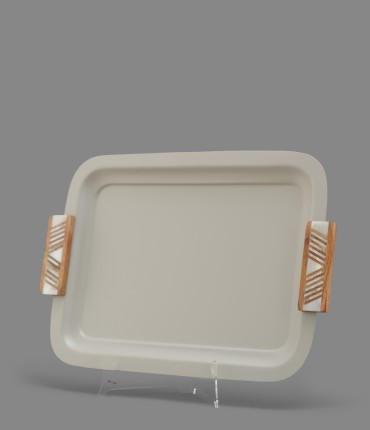 LARGE RECTANGULAR TRAY - GRAY