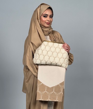 SCARF PRAYER   SET - BEIGE 